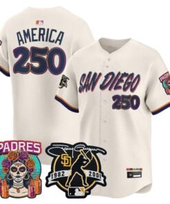 America Jersey #250 San Diego Padres 2026 City Connect Vapor Premier Limited Tony Gwynn Patch Stitched by My Store Baseball Jerseys