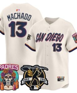 Manny Machado Jersey #13 San Diego Padres 2026 City Connect Vapor Premier Limited Tony Gwynn Patch Stitched