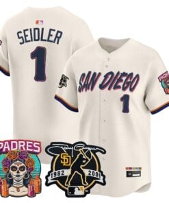 Peter Seidler Jersey #1 San Diego Padres 2026 City Connect Vapor Premier Limited Tony Gwynn Patch Stitched