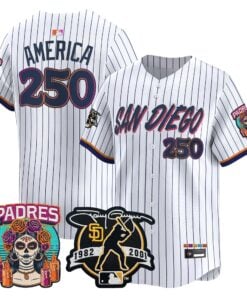 America Jersey #250 San Diego Padres 2026 City Connect Vapor Premier Limited Tony Gwynn Patch Stitched by My Store Baseball Jerseys