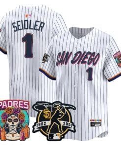 Peter Seidler Jersey #1 San Diego Padres 2026 City Connect Vapor Premier Limited Tony Gwynn Patch Stitched