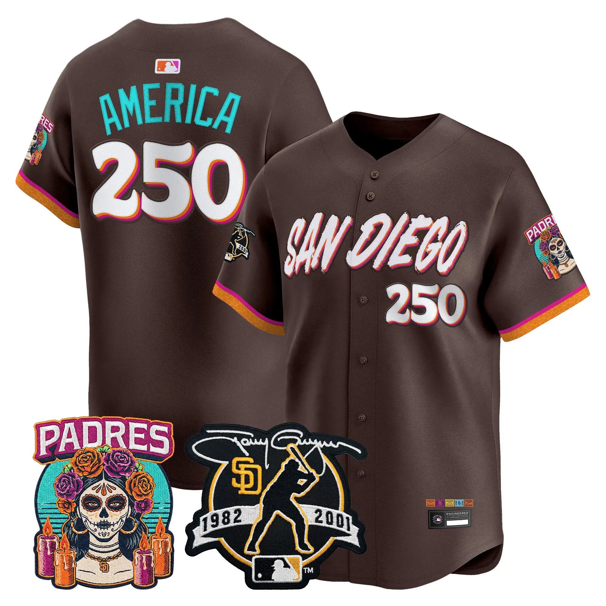 1791017544346bd9e0b6 - Robert Henrys America Jersey #250 San Diego Padres 2026 City Connect Vapor Premier Limited Tony Gwynn Patch Stitched by My Store Baseball Jerseys