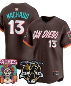 Manny Machado Jersey #13 San Diego Padres 2026 City Connect Vapor Premier Limited Tony Gwynn Patch Stitched