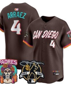 Luis Arraez Jersey #4 San Diego Padres 2026 City Connect Vapor Premier Limited Tony Gwynn Patch Stitched