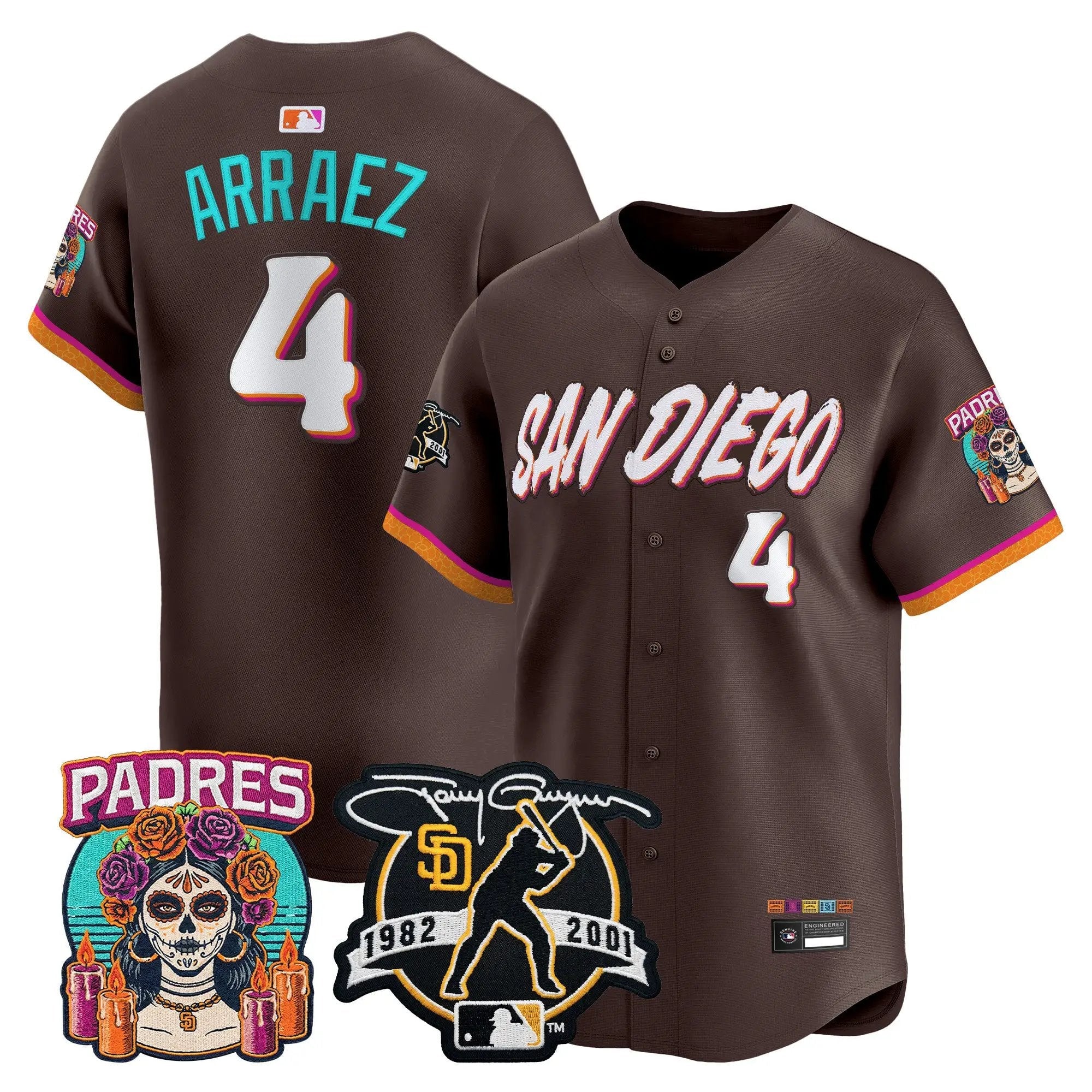 luis-arraez-jersey-4-san-diego-padres-2026-city-connect-vapor-premier-limited-tony-gwynn-patch-stitched-04 - Robert Henrys Luis Arraez Jersey #4 San Diego Padres 2026 City Connect Vapor Premier Limited Tony Gwynn Patch Stitched