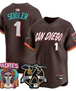 Peter Seidler Jersey #1 San Diego Padres 2026 City Connect Vapor Premier Limited Tony Gwynn Patch Stitched
