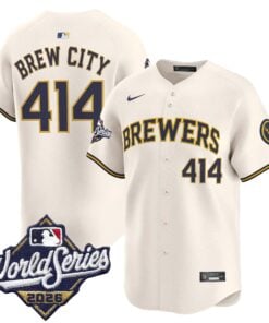 Brew City Jersey #414 Milwaukee Brewers 2026 World Series Vapor Premier Limited Stitched