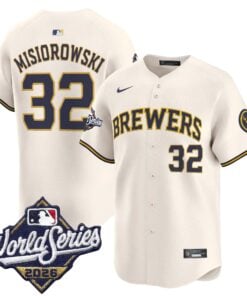 Jacob Misiorowski Jersey #32 Milwaukee Brewers 2026 World Series Vapor Premier Limited Stitched - Robert Henrys Jacob Misiorowski Jersey #32 Milwaukee Brewers 2026 World Series Vapor Premier Limited Stitched