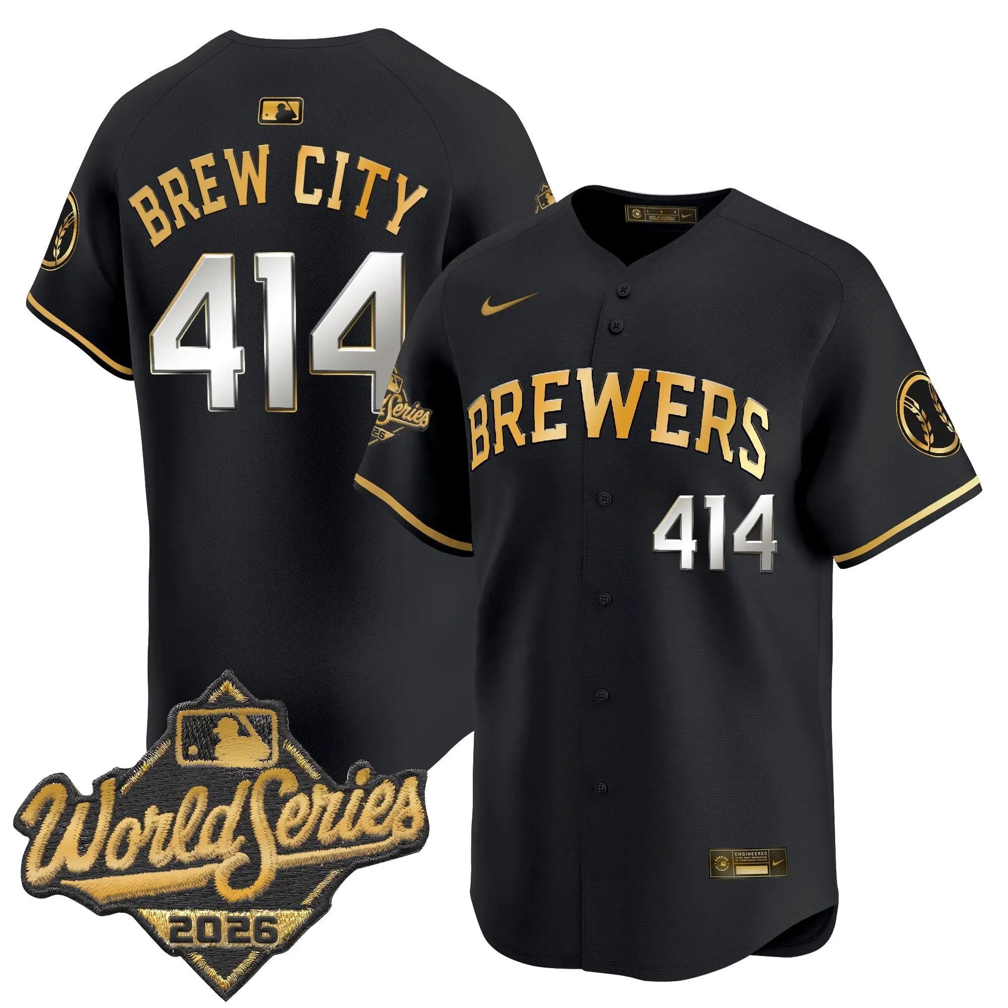 179214083413b71c0889 - Robert Henrys Brew City Jersey #414 Milwaukee Brewers 2026 World Series Vapor Premier Limited Stitched by My Store Baseball Jerseys