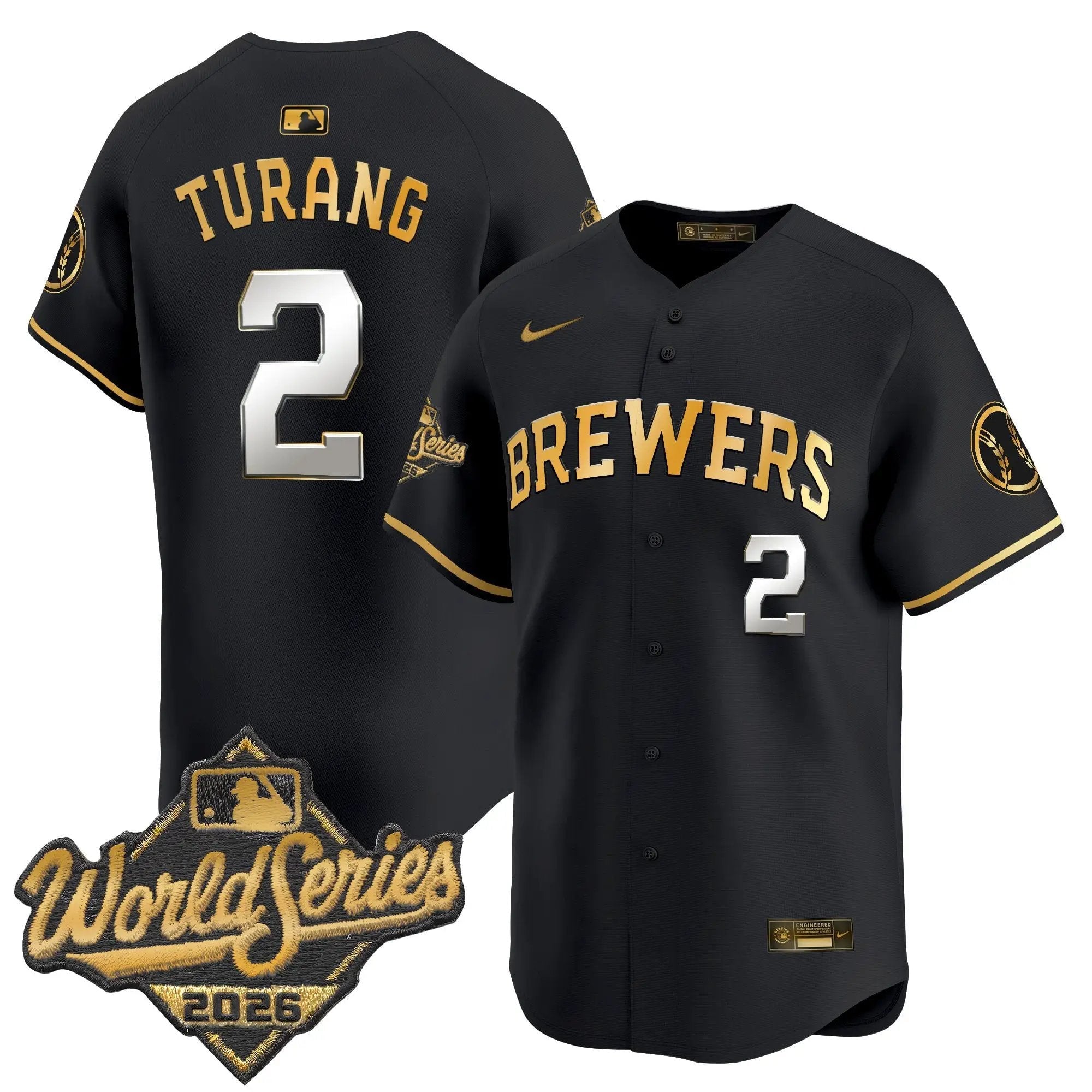 1792140835c0937cccd8 - Robert Henrys Brice Turang Jersey #2 Milwaukee Brewers 2026 World Series Vapor Premier Limited Stitched by My Store Baseball Jerseys