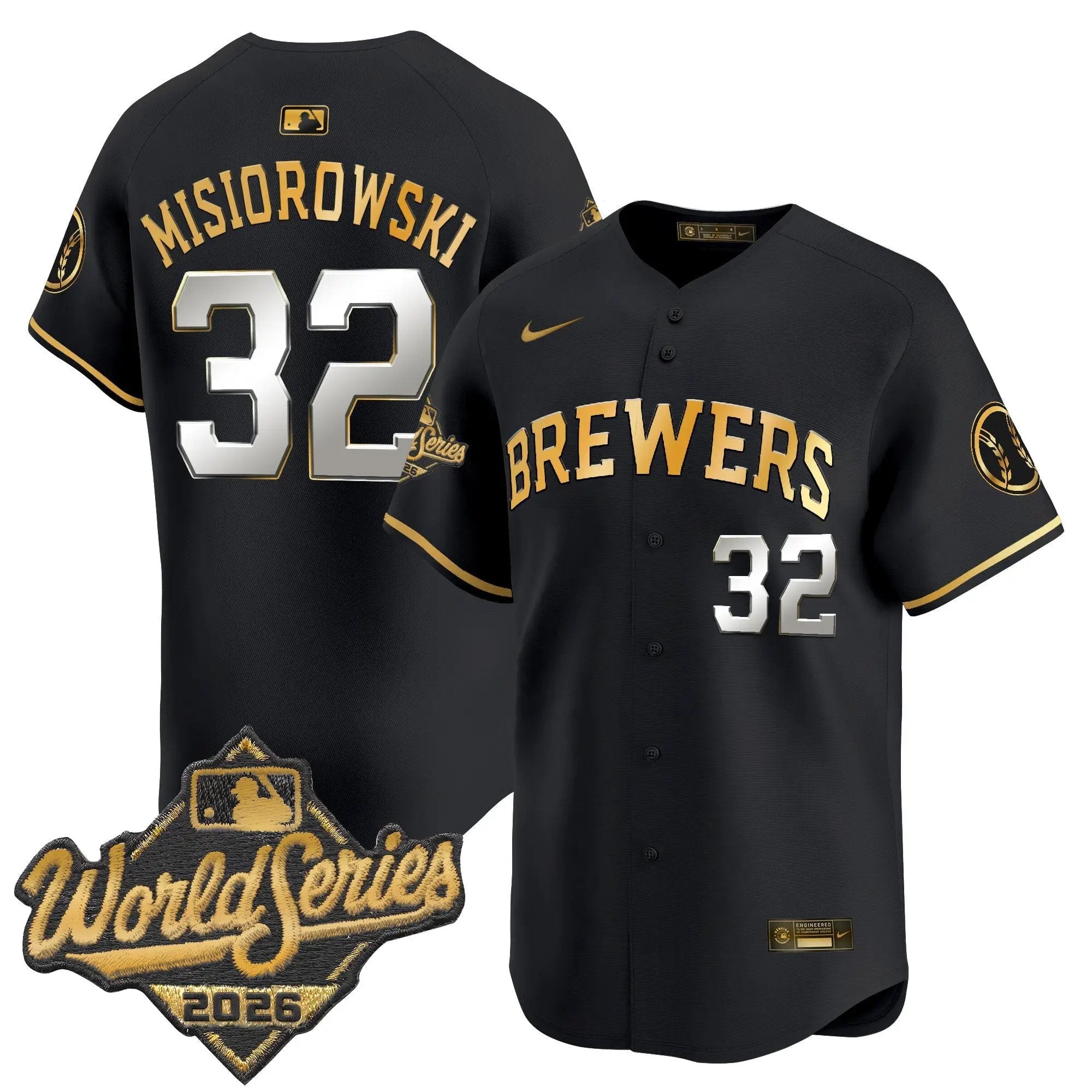 jacob-misiorowski-jersey-32-milwaukee-brewers-2026-world-series-vapor-premier-limited-stitched-03 - Robert Henrys Jacob Misiorowski Jersey #32 Milwaukee Brewers 2026 World Series Vapor Premier Limited Stitched