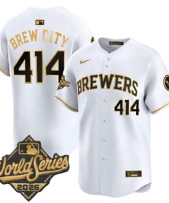 Brew City Jersey #414 Milwaukee Brewers 2026 World Series Vapor Premier Limited Stitched by My Store Baseball Jerseys
