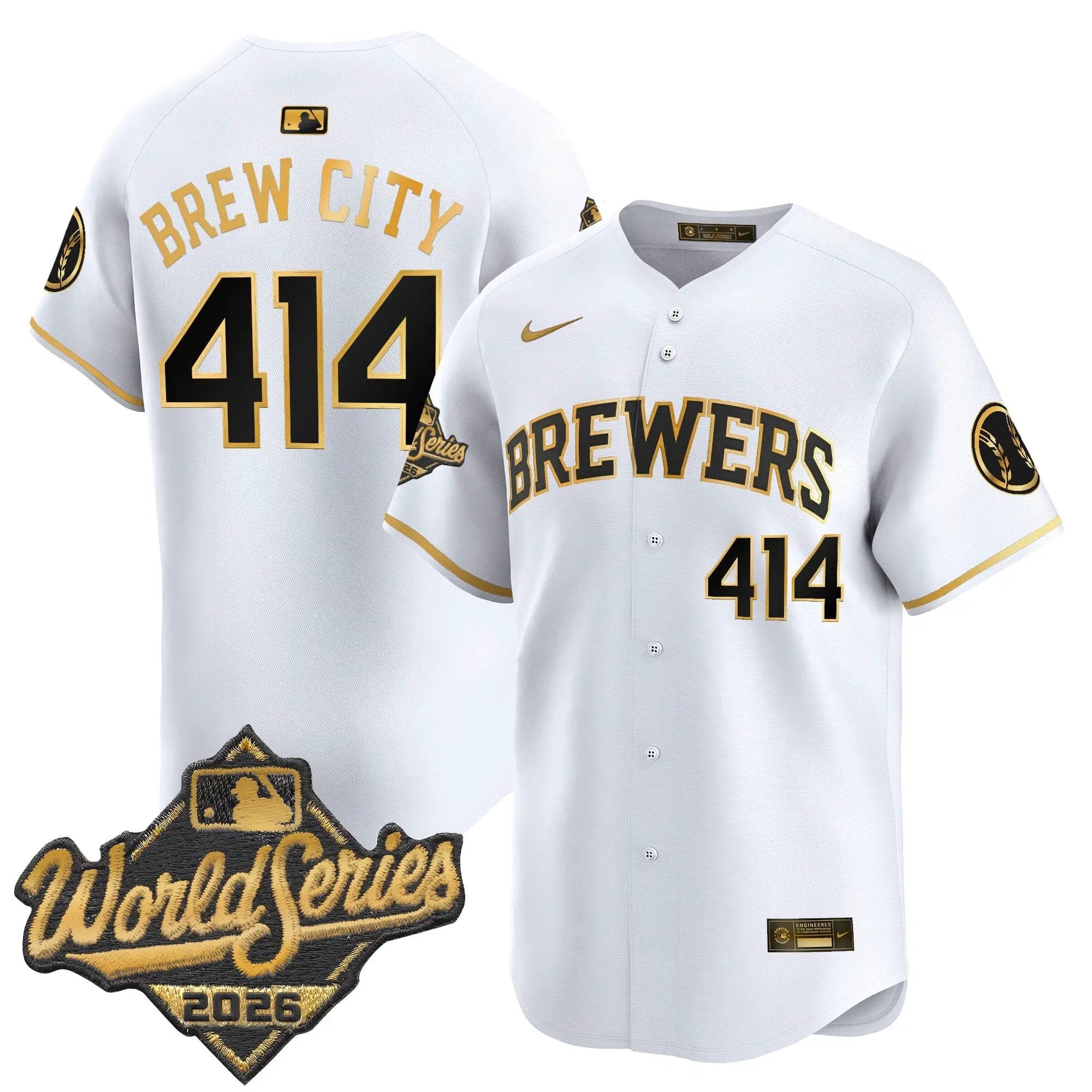 1792141067f38af37b04 - Robert Henrys Brew City Jersey #414 Milwaukee Brewers 2026 World Series Vapor Premier Limited Stitched by My Store Baseball Jerseys