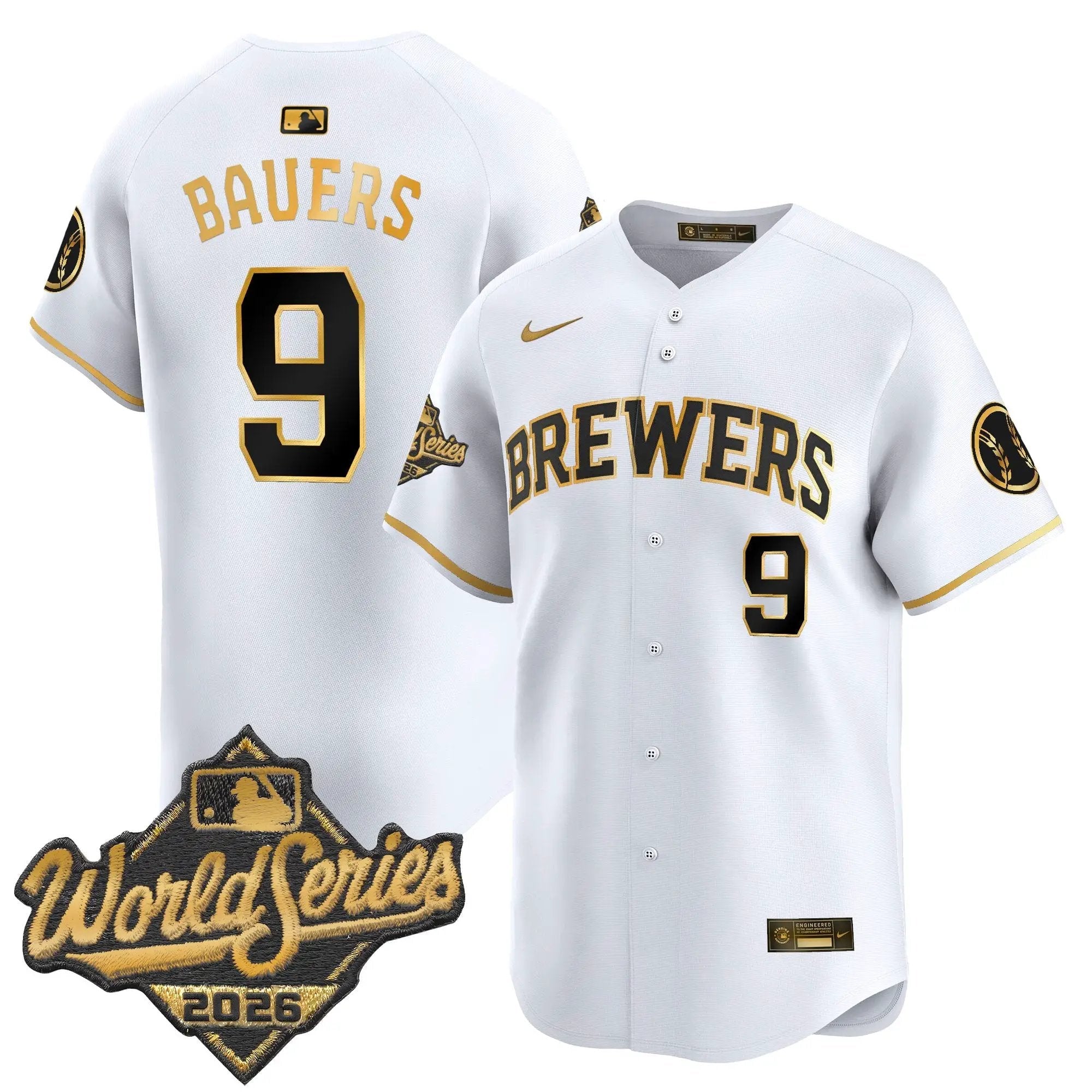 jake-bauers-jersey-9-milwaukee-brewers-2026-world-series-vapor-premier-limited-stitched-04 - Robert Henrys Jake Bauers Jersey #9 Milwaukee Brewers 2026 World Series Vapor Premier Limited Stitched