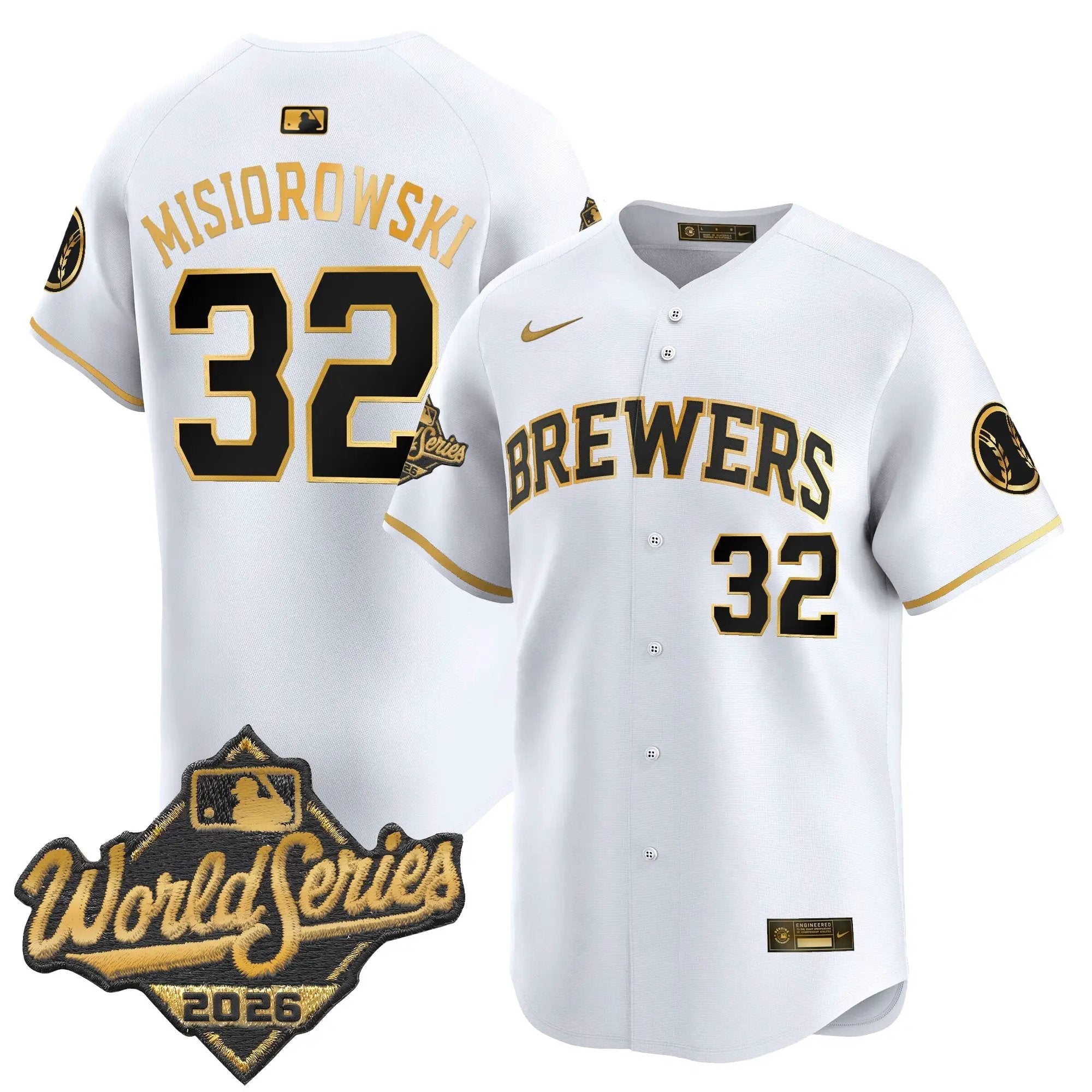 jacob-misiorowski-jersey-32-milwaukee-brewers-2026-world-series-vapor-premier-limited-stitched-04 - Robert Henrys Jacob Misiorowski Jersey #32 Milwaukee Brewers 2026 World Series Vapor Premier Limited Stitched