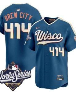 Brew City Jersey #414 Milwaukee Brewers 2026 World Series Vapor Premier Limited Stitched by My Store Baseball Jerseys