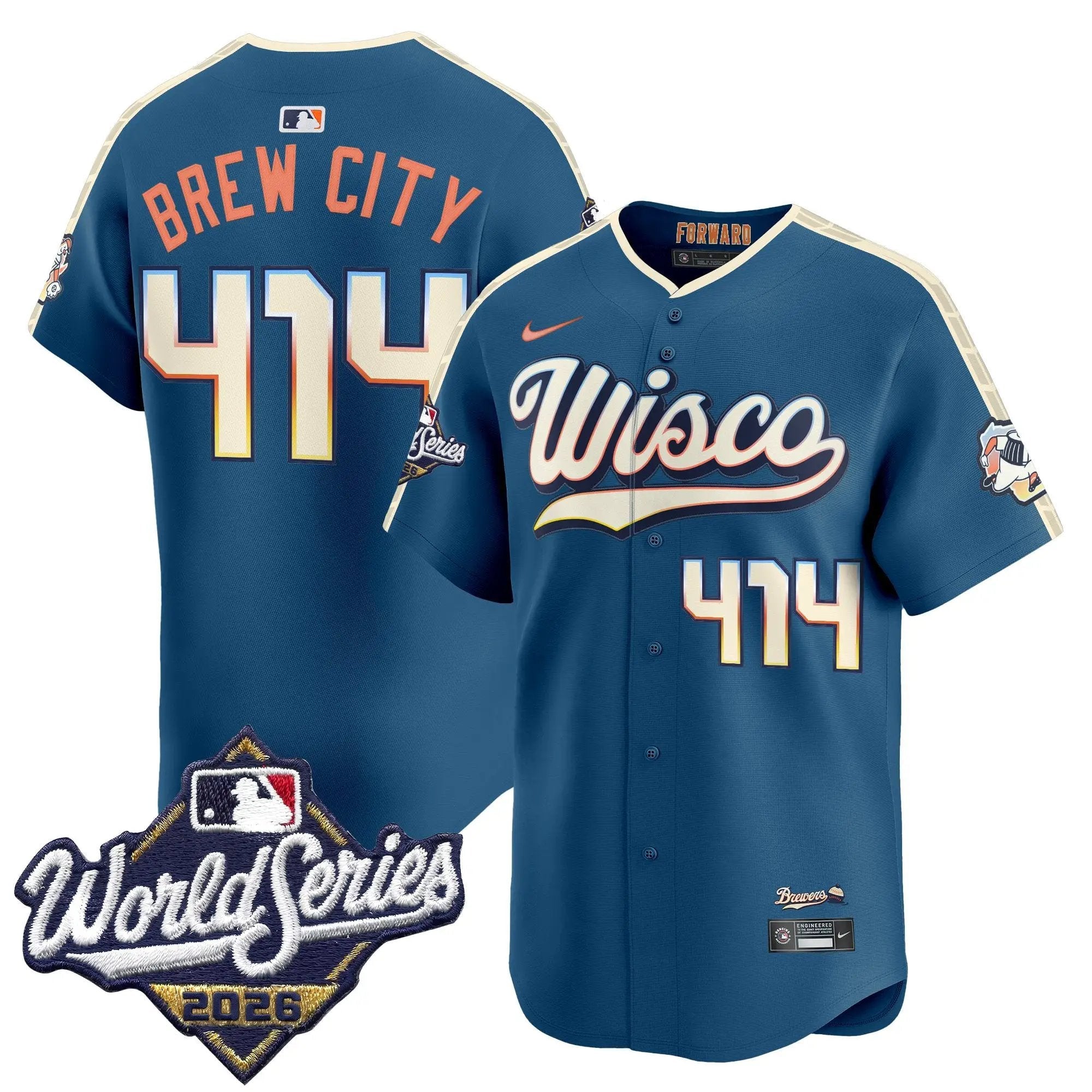 17921412779289164f4a - Robert Henrys Brew City Jersey #414 Milwaukee Brewers 2026 World Series Vapor Premier Limited Stitched by My Store Baseball Jerseys