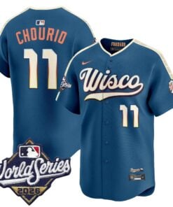 Jackson Chourio Jersey #11 Milwaukee Brewers 2026 World Series Vapor Premier Limited Stitched
