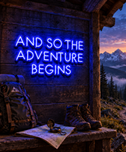 So The Adventure Begins LED Neon Sign by CustomNeonStudio