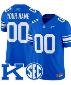 Custom Kentucky Wildcats Jersey 2026 Power K Patch Football Limited Stitched by My Store NCAA Football Jerseys