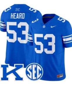 Lance Heard Jersey #53 Kentucky Wildcats Power K Patch Vapor Limited Stitched by My Store NCAA Football Jerseys