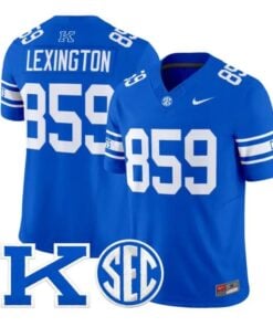 Lexington Jersey #859 Kentucky Wildcats Power K Patch Vapor Limited All Stitched by My Store NCAA Football Jerseys