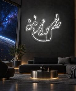 Space Head Phrase LED Neon Sign Wall Art Decoration by CustomNeonStudio