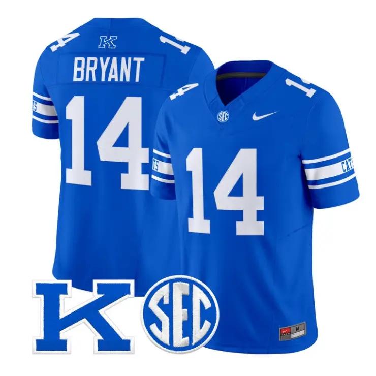 TyBryantJersey_14KentuckyWildcatsPowerKPatchVaporLimitedAllStitched - Robert Henrys Ty Bryant Jersey #14 Kentucky Wildcats Power K Patch Vapor Limited All Stitched by My Store NCAA Football Jerseys