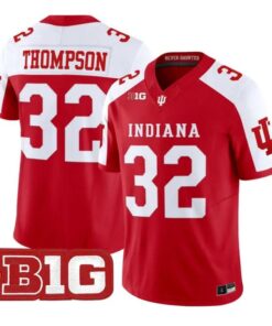 Anthony Thompson Jersey #32 Indiana Hoosiers 2026 Limited Stitched by My Store NCAA Football Jerseys
