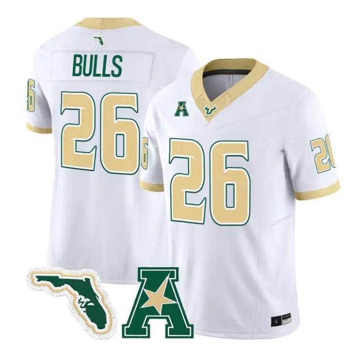bulls-jersey-26-south-florida-bulls-2026-the-gold-standard-limited-all-01 - Robert Henrys Bulls Jersey #26 South Florida Bulls 2026 The Gold Standard Limited All Stitched by My Store NCAA Football Jerseys