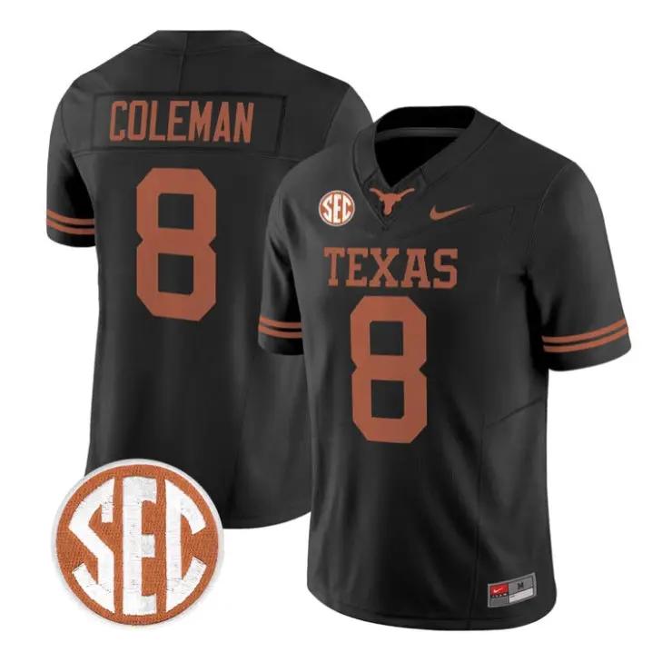 cam-coleman-jersey-8-texas-longhorns-2026-football-vapor-stitched-02 - Robert Henrys Cam Coleman Jersey #8 Texas Longhorns 2026 Football Vapor Stitched by My Store NCAA Football Jerseys