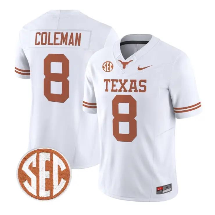 cam-coleman-jersey-8-texas-longhorns-2026-football-vapor-stitched-05 - Robert Henrys Cam Coleman Jersey #8 Texas Longhorns 2026 Football Vapor Stitched by My Store NCAA Football Jerseys