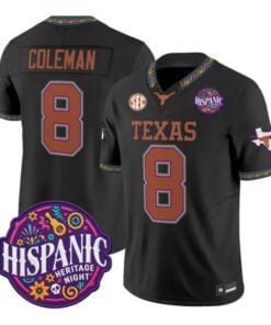 cam-coleman-jersey-8-texas-longhorns-2026-latino-heritage-all-stitched-01 - Robert Henrys Cam Coleman Jersey #8 Texas Longhorns 2026 Latino Heritage All Stitched by My Store NCAA Football Jerseys