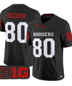 Charlie Becker Jersey #80 Indiana Hoosiers 2026 Vapor All Stitched by My Store NCAA Football Jerseys