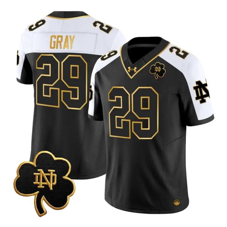 christian-gray-jersey-29-notre-dame-fighting-irish-2026-stitched-01 - Robert Henrys Christian Gray Jersey #29 Notre Dame Fighting Irish 2026 Stitched by My Store NCAA Football Jerseys