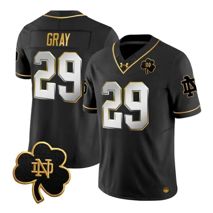christian-gray-jersey-29-notre-dame-fighting-irish-2026-stitched-03 - Robert Henrys Christian Gray Jersey #29 Notre Dame Fighting Irish 2026 Stitched by My Store NCAA Football Jerseys