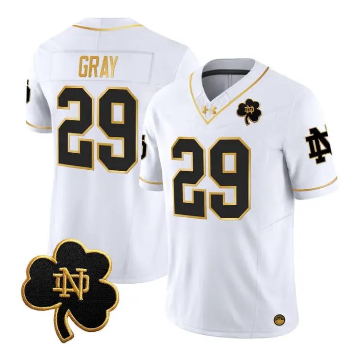 christian-gray-jersey-29-notre-dame-fighting-irish-2026-stitched-04 - Robert Henrys Christian Gray Jersey #29 Notre Dame Fighting Irish 2026 Stitched by My Store NCAA Football Jerseys