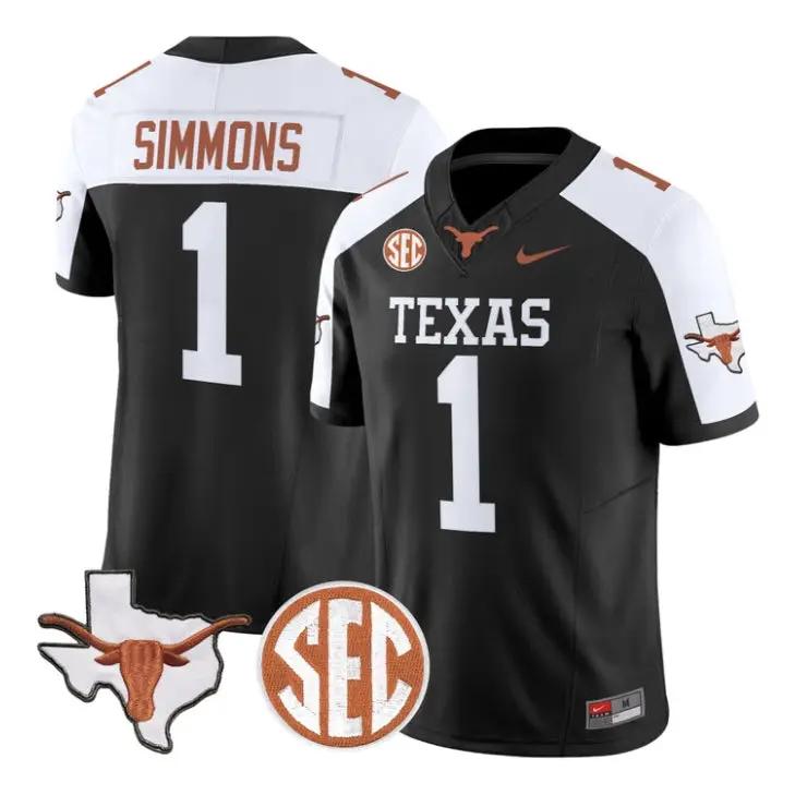 colin-simmons-jersey-1-texas-longhorns-2026-vapor-limited-stitched-01 - Robert Henrys Colin Simmons Jersey #1 Texas Longhorns 2026 Vapor Limited Stitched by My Store NCAA Football Jerseys