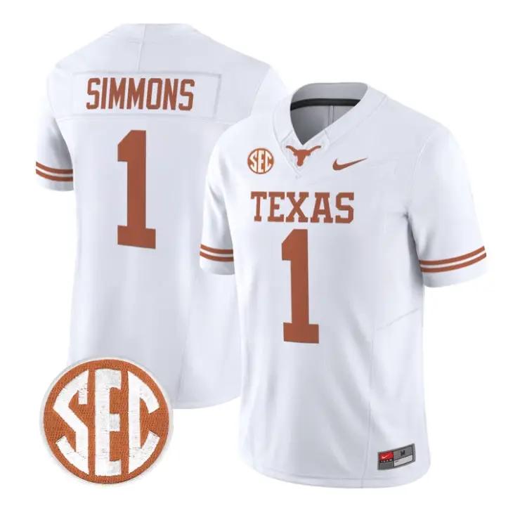 colin-simmons-jersey-1-texas-longhorns-2026-vapor-limited-stitched-05 - Robert Henrys Colin Simmons Jersey #1 Texas Longhorns 2026 Vapor Limited Stitched by My Store NCAA Football Jerseys