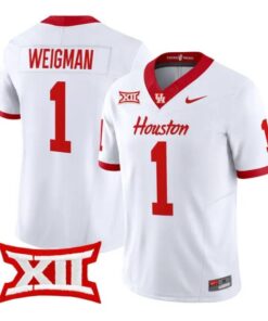 Conner Weigman Jersey #1 Houston Cougars 2026 Vapor Limited Stitched by My Store NCAA Football Jerseys