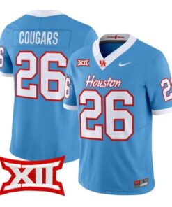 Cougars Jersey #26 Houston Cougars 2026 Football Limited All Stitched by My Store NCAA Football Jerseys