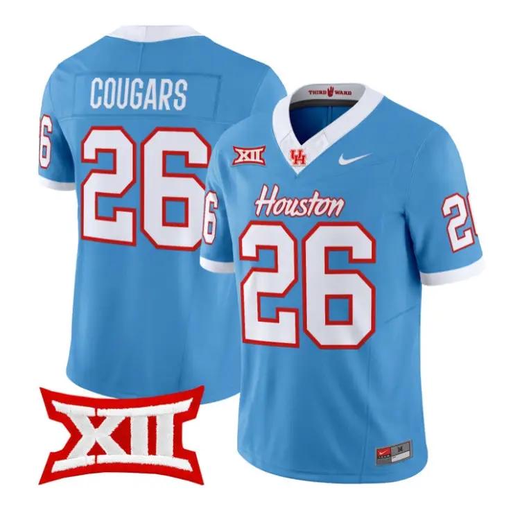 cougars-jersey-26-houston-cougars-2026-football-limited-all-stitched-02 - Robert Henrys Cougars Jersey #26 Houston Cougars 2026 Football Limited All Stitched by My Store NCAA Football Jerseys