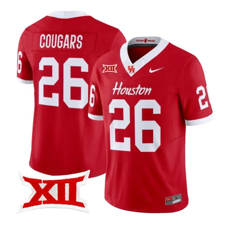 cougars-jersey-26-houston-cougars-2026-football-limited-all-stitched-03 - Robert Henrys Cougars Jersey #26 Houston Cougars 2026 Football Limited All Stitched by My Store NCAA Football Jerseys