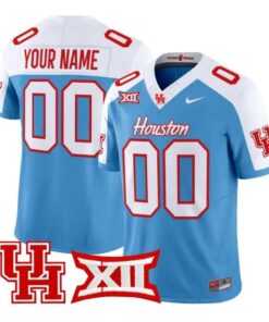 Custom Houston Cougars Jersey Football 2026 Vapor Limited All Stitched by My Store NCAA Football Jerseys