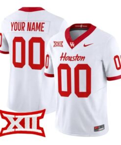 Custom Houston Cougars Jersey Football 2026 Vapor Limited All Stitched by My Store NCAA Football Jerseys