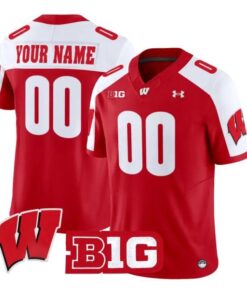 Custom Wisconsin Badgers Jersey Name And Number 2026 Vapor Stitched by My Store NCAA Football Jerseys