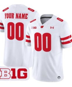 Custom Wisconsin Badgers Jersey Name And Number 2026 Vapor Stitched by My Store NCAA Football Jerseys