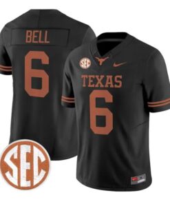 Dia Bell Jersey #6 Texas Longhorns 2026 Vapor Limited All Stitched by My Store NCAA Football Jerseys