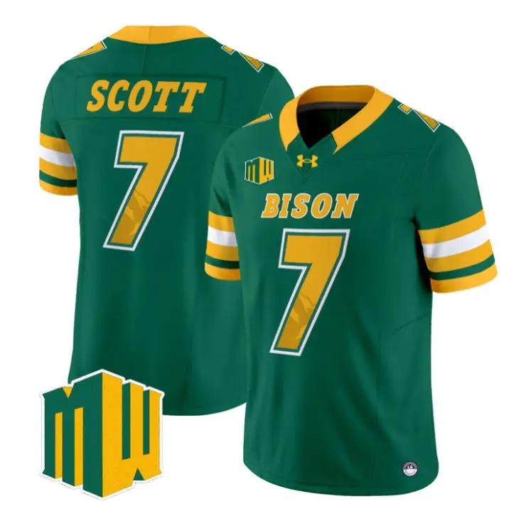 dj-scott-jersey-7-north-dakota-state-bison-2026-code-green-limited-all-01 - Robert Henrys DJ Scott Jersey #7 North Dakota State Bison 2026 Code Green Limited All Stitched by My Store NCAA Football Jerseys