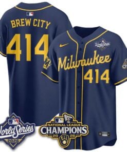 Brew City Jersey #414 Milwaukee Brewers 2026 NL Champions Vapor Stitched